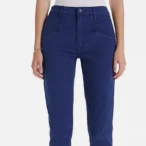 MOTHER The Breaker Crop So Far Gone Eclipse Jeans in Blue Size 25